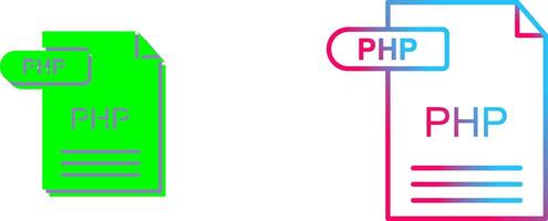 PHP Icon Design vector