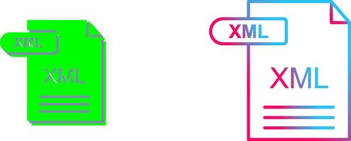 XML Icon Design vector