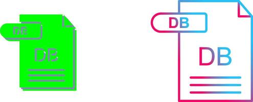 DB Icon Design vector