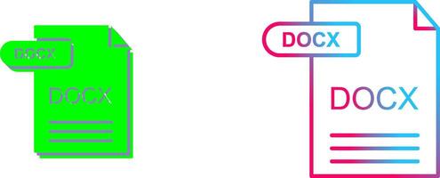DOCX Icon Design vector