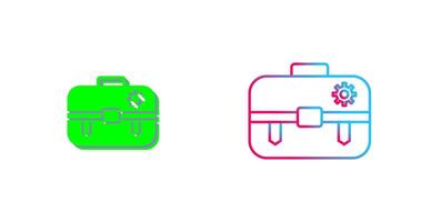 Unique Portfolio Management Icon Design vector
