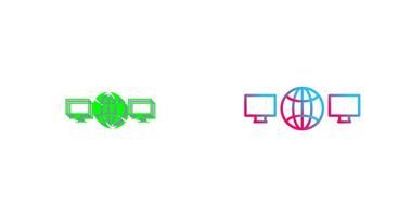 Unique Networks Icon Design vector