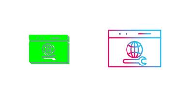 Unique Web Support Icon Design vector