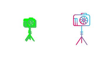 Unique Camera Stand Icon Design vector