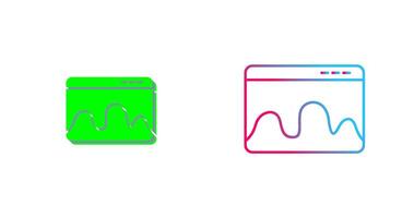 Webpage Statistics Icon Design vector
