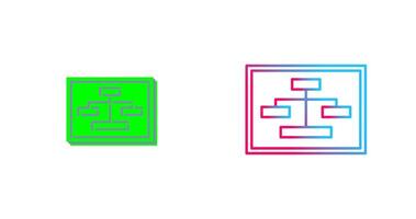 Unique Seo Structure Icon Design vector