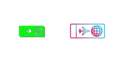 Plane Tickets Icon Design vector