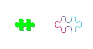 Unique Puzzle Piece Icon Design vector