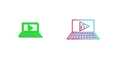 Unique Play Music Icon Design vector