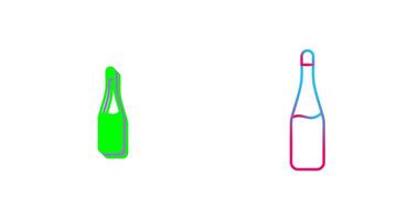 champán botella icono diseño vector