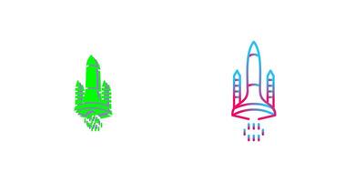 Space Shuttle Icon Design vector