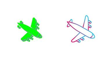 Landing Airplane Icon Design vector