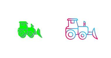 Industrial Tractor Icon Design vector