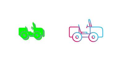 Safari Jeep Icon Design vector