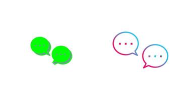 Unique Conversation Bubbles Icon Design vector