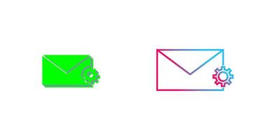 Unique Message Settings Icon Design vector