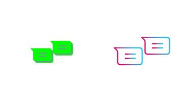 Unique Messages Icon Design vector