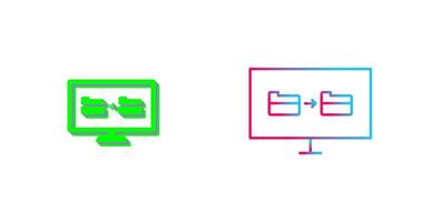 Unique File Sharing Icon Design vector