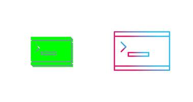 Unique Console Icon Design vector