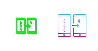 Unique Data Transfer Icon Design vector
