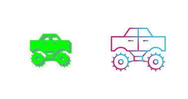 Monster Truck Icon Design vector