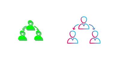 Unique Connected Users Icon Design vector