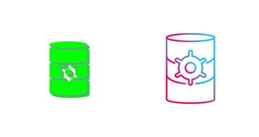 Unique Database Management Icon Design vector