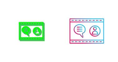 Unique Web Support Icon Design vector