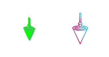 Plumb Bob Icon Design vector