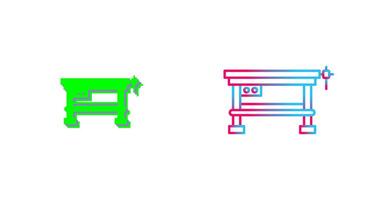Work Bench Icon Design vector