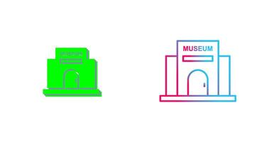 Museum Building Icon Design vector