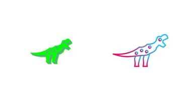 Dinosaur Icon Design vector
