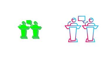 Debate Icon Design vector