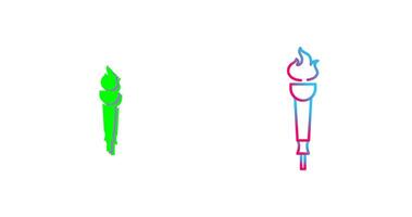 Museum Torch Icon Design vector