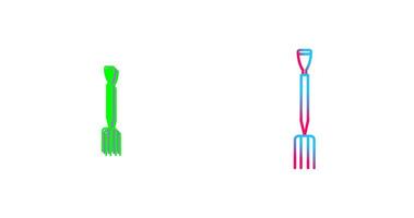 Gardening Fork Icon Design vector