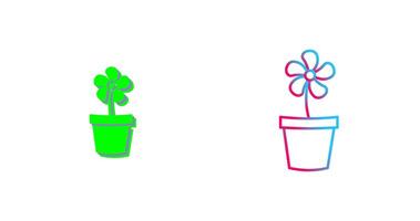 Flower Pot Icon Design vector