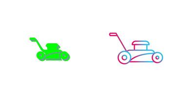 Lawn Mower Icon Design vector