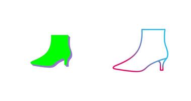 Boots with Heels Icon Design vector