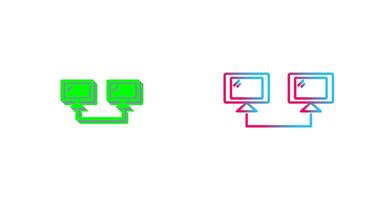 Connected Systems Icon Design vector