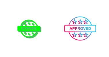 Approved Icon Design vector