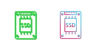 Ssd Icon Design vector