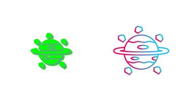 Saturn Icon Design vector