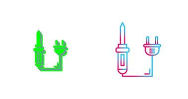 Soldering Iron Icon Design vector