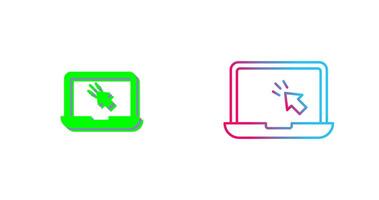 Laptop Icon Design vector