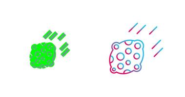 Asteroid Icon Design vector