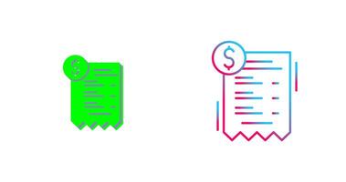 Bill Icon Design vector
