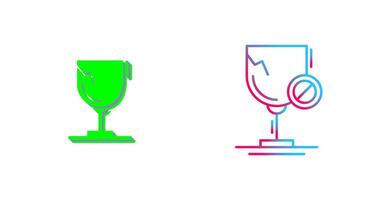 vaso icono diseño vector