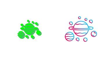 planetas icono diseño vector