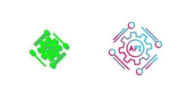 Api Icon Design vector