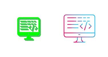 Coding Icon Design vector